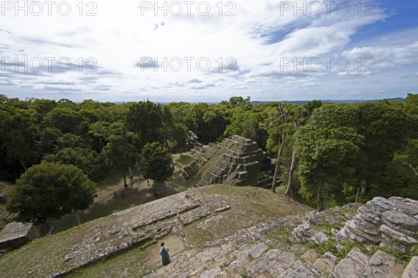 Northern Acropolis from above, Yaxha-Nakum-Naranjo National Park, Biósfera Maya Nature Reserve,