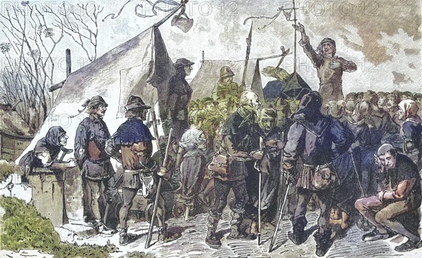 German Peasants' War, 1524-1526, Pfeiferhänslein preaches, Hans Böhm or Hans Behem, Pauker von
