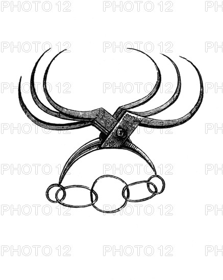 Instruments of torture: The spider. The Spanish spider looks and moves like a hair clip. Except
