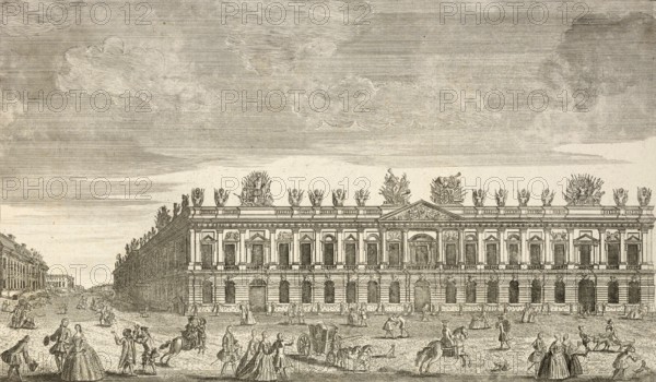 Royal Arsenal and Crown Prince Palace, Berlin, around 1850, Germany, authentic, digitally restored