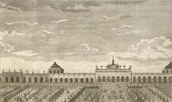 Royal pleasure palace Monbijoux in Berlin, around 1850, Germany, authentic, digitally restored