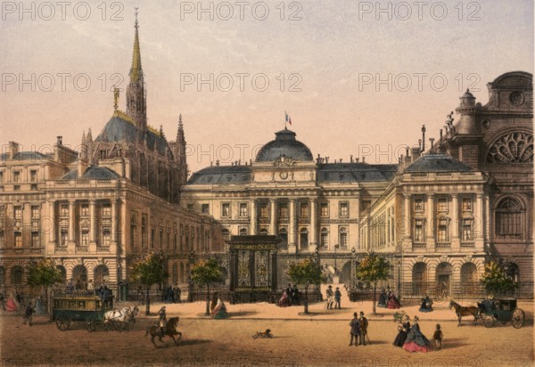 Palais de Justice and the Sainte-Chapelle, together with the Conciergerie, form the historic core