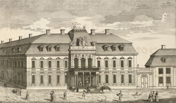 Order Palace of Prince Ferdinand in Berlin, around 1850, Germany, authentic, digitally restored