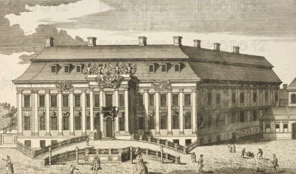 Crown Prince Palace in Berlin, around 1850, Germany, authentic, digitally restored reproduction