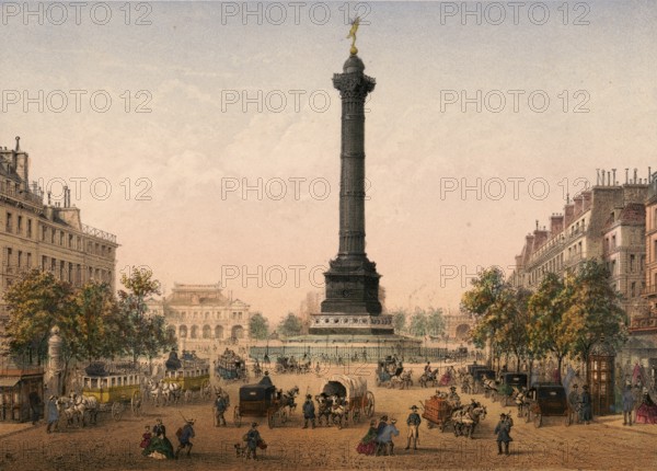 Place de la Bastille is one of the most historic squares in Paris and marks the place where the