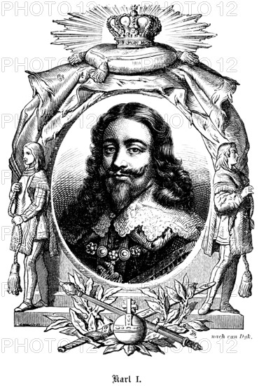 Charles I, Charles I (1600-1649) King of England, Scotland and Ireland, civil war, execution on the