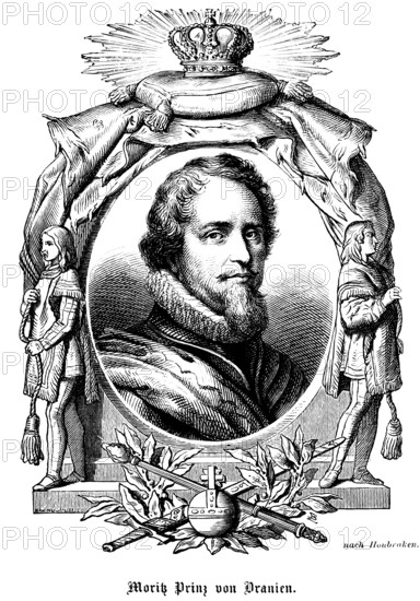 Moritz Prince of Orange (1567- 1625) Governor of the Netherlands, Republic of the Seven United