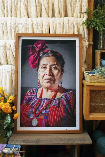 Picture of Maya Mrs. Teresa Ujpan, founder of the woman's cooperative in San Juan la Laguna,