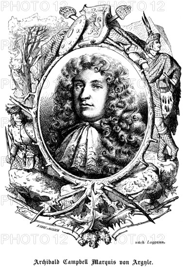 Archibald Campbell 1st Marquess of Argyle (1605-1661) Scotland, Clan Campbell, nobility,