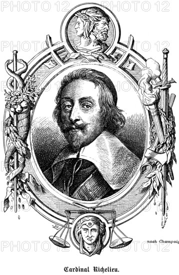 Cardinal Richelieu, Armand-Jean du Plessis, 1er duc de Richelieu (1585-1642), France, catholic
