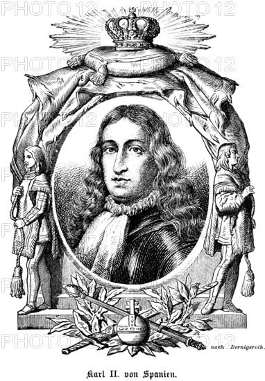 Carlos II, King Carlos II of Spain (1661-1700) colonial power, King of Naples and Sicily, King of