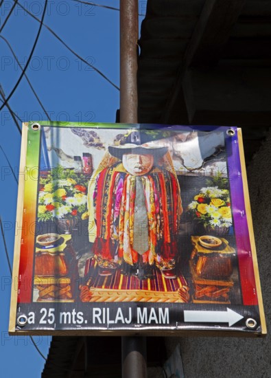 Guide to the ancestral god Rilaj Mam or Maximón in Santiago de Atitlán, Sololá Department,