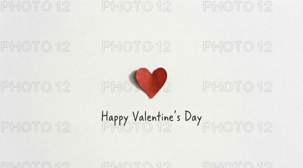 A minimalist Valentine's Day greetings card featuring wreath and elegant lettering to convey