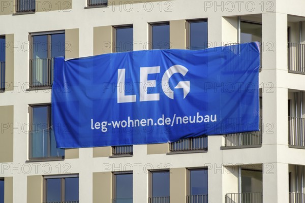 Essen, North Rhine-Westphalia, Germany - residential construction in the Ruhr area. New building
