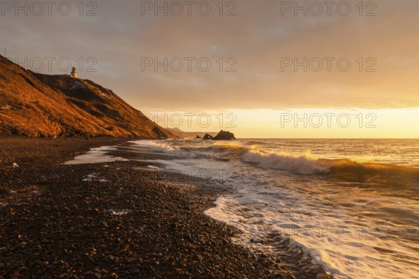 Alexandrovsk Sakhalinsky, Yuzhno Sakhalinsk Island, Russia Far East. Cliffs along the Sea of