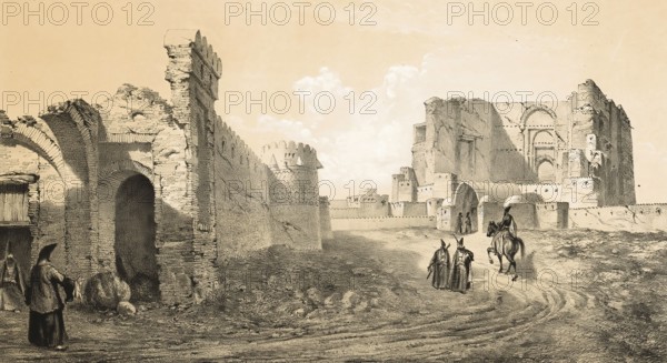 Palace of Zobeideh, palace of Zubaida Khatun, the woman of Caliph Harun al-Rashid, in Tabriz, Iran,