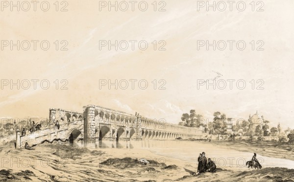 Pont de Djoulfa, Si-o-Se-Pol Bridge or the Khaju Bridge in Isfahan, located near the Armenian