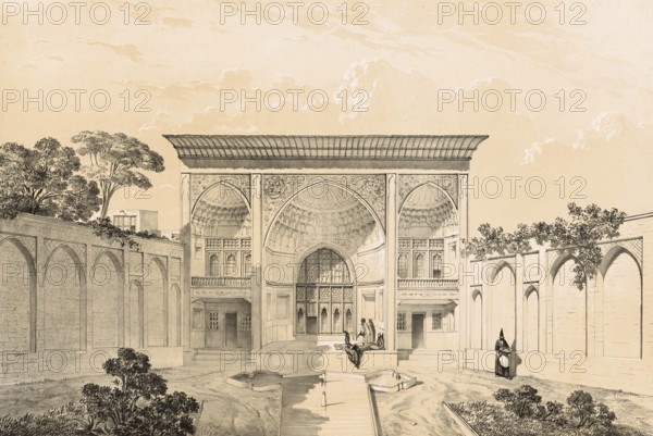 Maison de Hussein-Khan, House of Hussein Khan in Tabriz, Tabriz, historical Persian building, Iran,