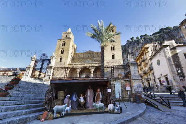 Cefalù Cathedral, Romanesque Basilica, UNESCO World Heritage Site, Norman Architecture, Crib,