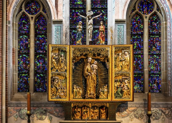 Main altar, Cistercian Abbey of Mogila, 13th century, Nova Huta, Krakow, Poland