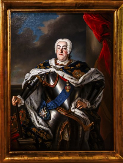 Portrait of August III of Poland, by Louis de Silvestre, around 1750, Czartoryski Museum, 1796,