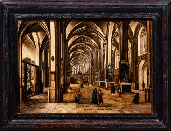 Interior of a Gothic church, Hendrik van Steenwijck II, around 1605, Czartoryski Museum, 1796,