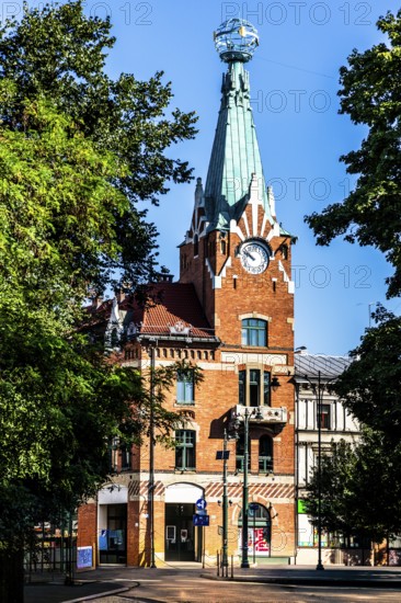 House under the globe, 1904, headquarters of the Krakow Chamber of Commerce and Industry, Krakow,