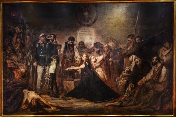 Polonia 1863 — Poland in chains, Jan Mateiko, Krakow 1864, Czartoryski Museum, 1796, oldest museum
