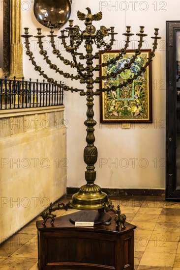 Hanukkah chandelier, 19th century, Old Synagogue — Museum of Krakow's Jewish History, 15th century,