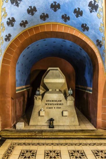 Tomb of Stanislaw Wyspianski, dramaturge, poet, painter, graphic artist, architect, 1869—1907,