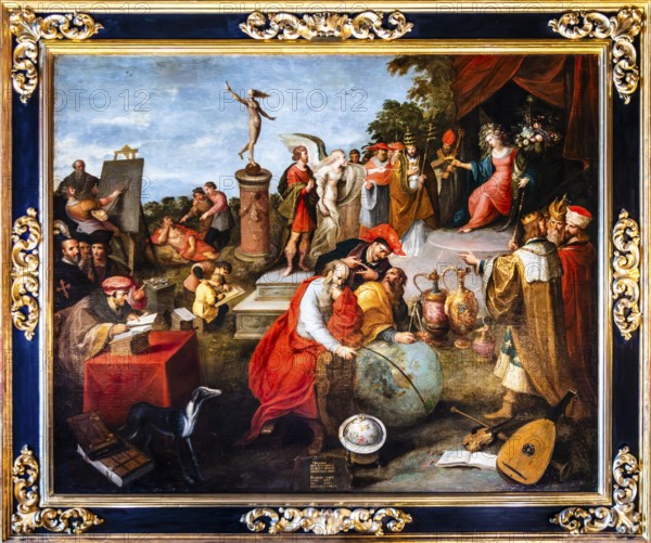 Painting Allegory of Favourable Destiny, by Frans Francken the Younger, 1627, example of Flemish
