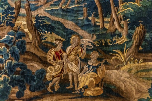 Tapestry, detail, Wawel Royal Castle, former residence and seat of government of the kings of