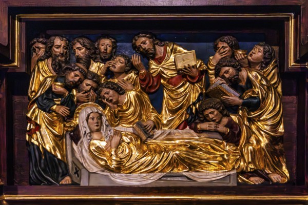 Carving of Mary's Entombment, St. Florian's Church, 1216, Krakow, Poland