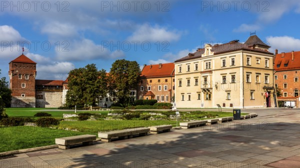 View of the courtyard, Wawel Castle, Wawel Castle, former center of Polish monarchy, founded around