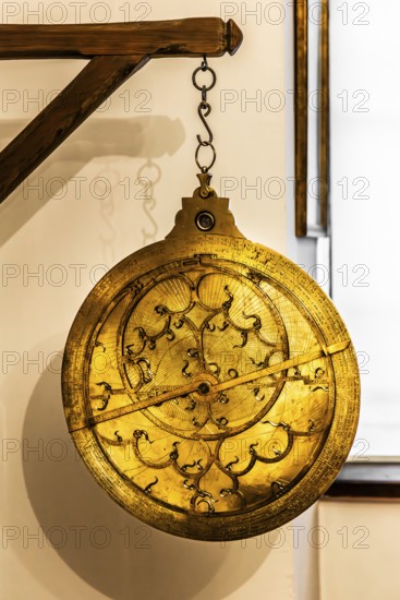 Arabic astrolabe from 1405, Copernicus Room, Collegium Maius oldest building of the Jagellonian