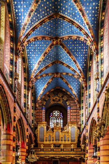 Organ Gallery, St. Mary's Church, 14th century, Krakow, Poland