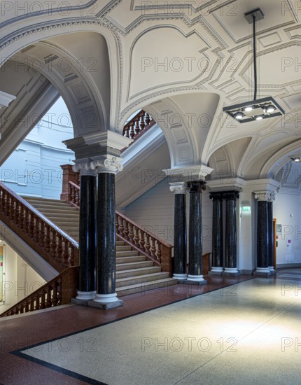 Interior design at the Museum of Communication on Leipziger Straße in Berlin Mitte, Classicism,
