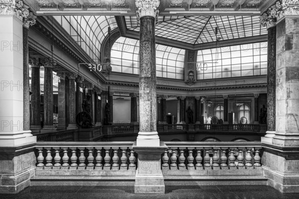 Black and white photography, interior design at the Museum of Communication on Leipziger Straße in