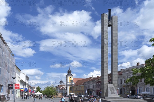 Memorandum monument, erected in 1994, the Transfiguration Cathedral, also known as the Minorite