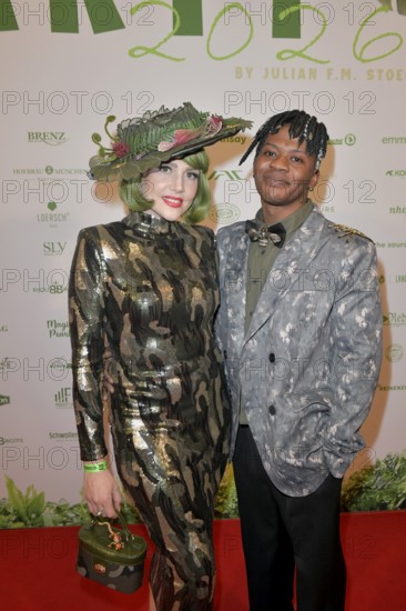 Pauline Stolze with her man at the 8th jungle party for the start of the RTL show Ich bin ein Star