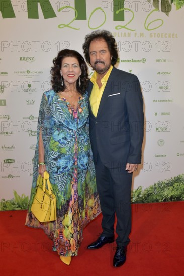 Jolanda Siemers and Rene Le Blanc at the 8th jungle party for the start of the RTL show Ich bin ein