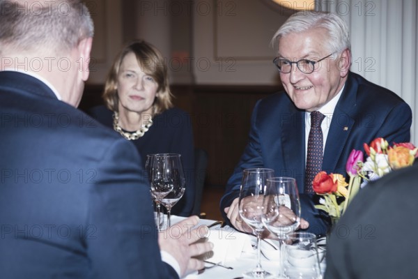 Kai Wegner, Elke Büdenbender and Frank-Walter Steinmeier at a dinner in honor of the Honorary