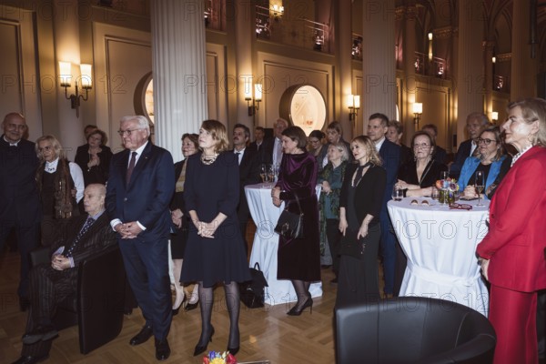 Daniel Barenboim, Frank-Walter Steinmeier, Elke Büdenbender and other guests during a speech by Kai