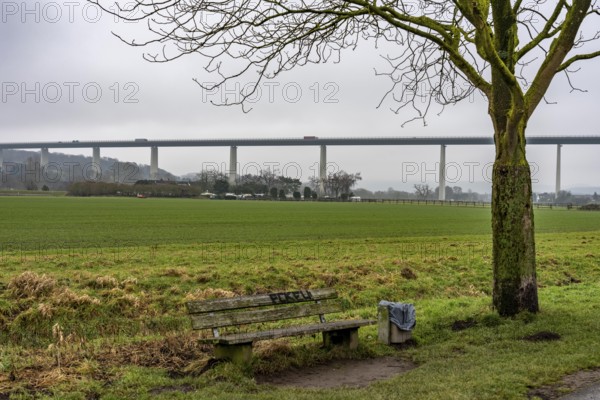 The Mintarder Ruhr Valley Bridge, A52 motorway bridge between Essen and Düsseldorf, longest steel