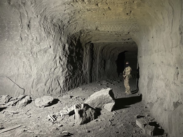 In Sarrin, Aleppo province, on January 27, 2026, footage captures an extensive subterranean network