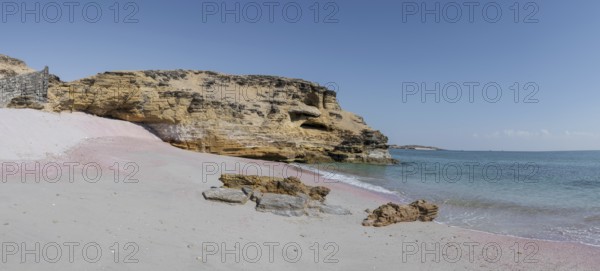 Pink beach near Khaluf, Oman