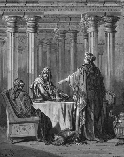 Opponent and enemy is Haman, this criminal, Haman became afraid of the king and queen, Esther