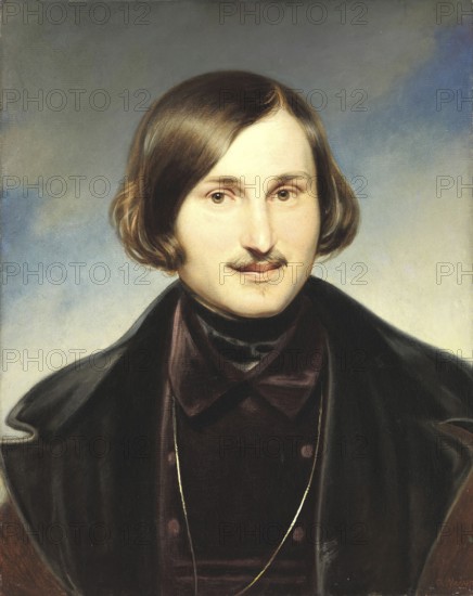 Nikolai Vasilyevich Gogol (1809-1852), important Russian writer and satirist, portrait by painter