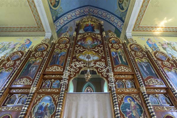 Healing painting on the altar wall in the former German Protestant Church today Greek Catholic,