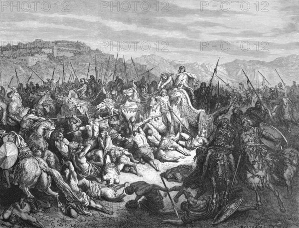 King Achab beats the Syrians, the Israelites beat the Arameans, First Book of Kings, chapter 20,